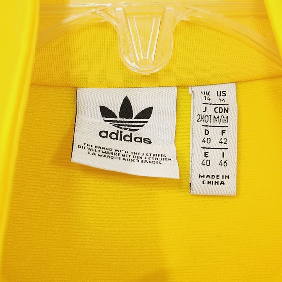 adidas Yellow Track Jacket - Picture 4 of 4
